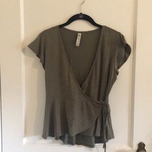 American Rag Wrap Top